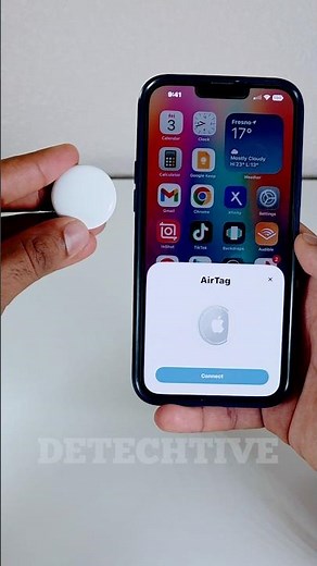How to Connect AirTag to iPhone?! #iphone #connect #airtag #howto #tech #video #2025 #gps #tracker