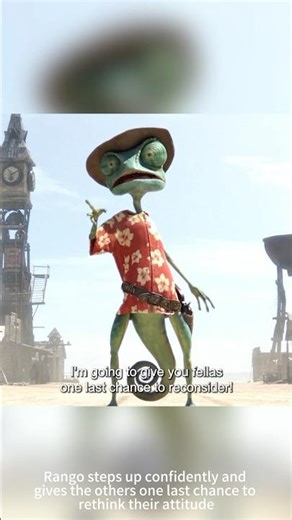 Wild Western Town: Rango’s Legendary Hawk Showdown 🦅