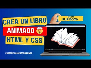 🔥 Cómo Crear un Libro Animado con HTML y CSS | Efecto de Volteo de Páginas 📖✨