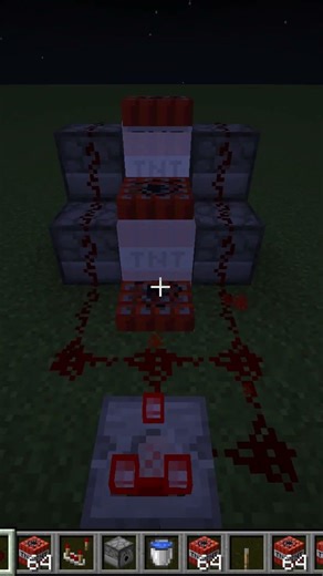 This TNT Machine Destroys Everything 😱💥 | Minecraft Shorts #minecraft #tirthsgaming