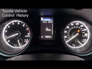 Vehicle Control History Data
