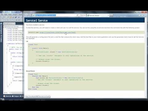 Use WCF Test Client to test WCF Service Application