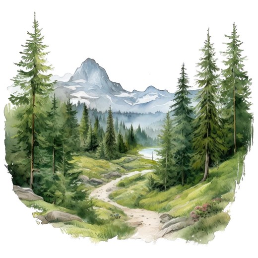 Mountain Landscape Cross Stitch Pattern, Colorful Scene (PDF Pattern) - Etsy