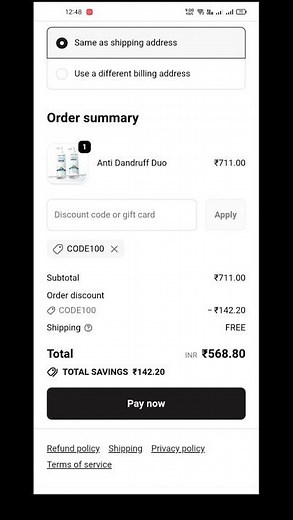 Use code100 for more discount 💅🏼 # wishcare discount code #coupo code # promo code