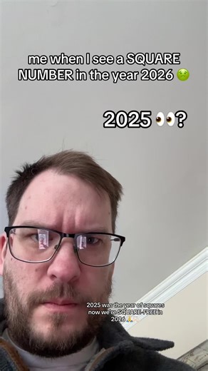 2026 has factors of 1, 2, 1013 & 2026: do you see any perfect squares in there (other than 1, gross) that's RIGHT. Get those squares out of here, 2025. Or should I say 45^2?? anyway happy new year #mathtok #numbers #funny