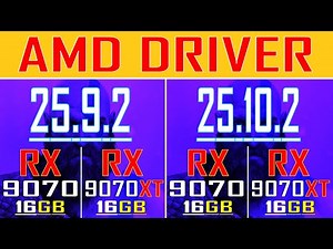 OLD DRIVER (Adrenalin - 25.9.2) vs NEW DRIVER (Adrenalin - 25.10.2) || RX 9070 , RX 9070XT ||