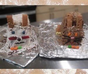 At. St. Joseph High School, Mrs. Jackie Elsinger's Food Prep classes have been busy this week preparing for Easter! "Basic Food Prep baked bunny cakes. Students chose their own design, baked, decorated, and brought their cakes home to share with their family. They were proud of their creations, as well they should be! We also made Resurrection cookies (from egg whites) for Holy Week. The recipe tied in with the Passion of Jesus. We turned off the stove and "sealed" it shut with tape. The next da