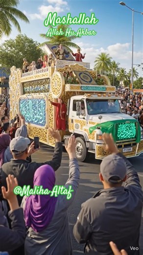 SubhanAllah 🤲 Beautiful Islamic Juloos View 😍 #islamicvideo #automobile #quranicblessings#beautiful
