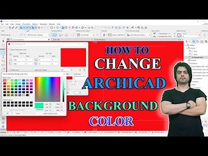 How to change Archicad background color - change archicad background color and archicad grid lines