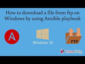 How to download a file from FTP on Windows by using Ansible playbook