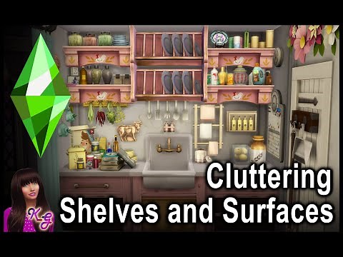 Cluttering Shelves and Surfaces in The Sims 4
