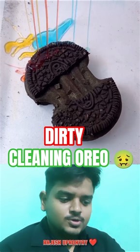 DIRTY 🤢 OREO 🍪 CLEANING VIDEO | CLEANING VIDEO #cleaning #oreo #dirty #shorts #viral #trending #yt