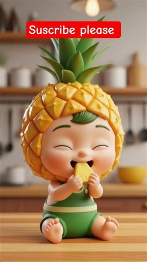 The Sweetest Pineapple You’ve Ever Seen! 🍍👶 #cartoon #cute #animation #trending #cheery #funnybunny