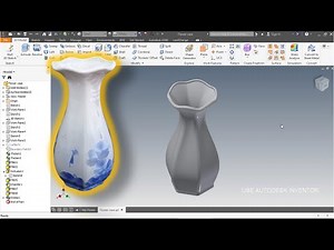 Flower vase modeling | Autodesk Inventor