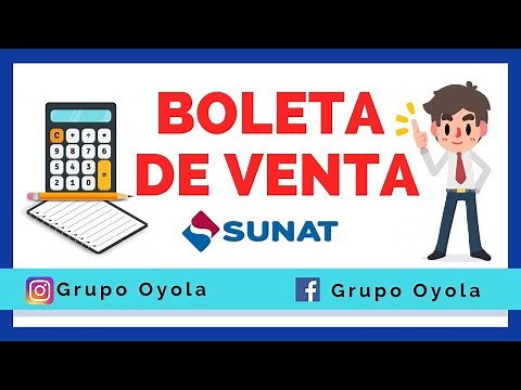 BOLETA DE VENTA - SUNAT 2021