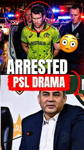8 David Warner Arrested During PSL 2026 🚨 Karachi Kings Captain in Big Trouble! #shorts #ytshorts