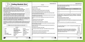 Absolute Zero Science Project for 6th-8th Grade