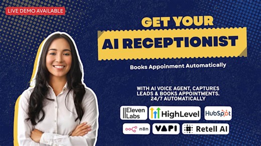 Logoblasst: I will build an ai voice agent, ai receptionist, ai calling agent using vapi, retell ai for $35 on fiverr.com