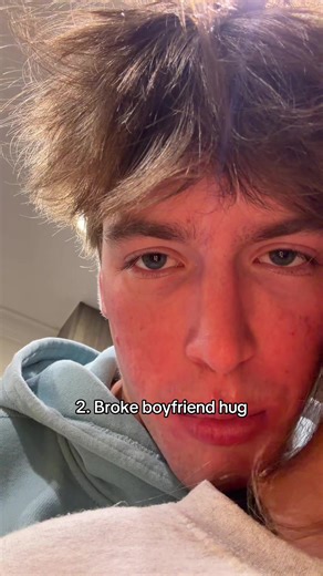 She trys to act like she doesn’t like them | broke boyfriend hug