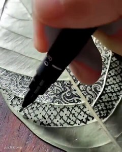 3.1M views · 10K reactions | Check out artist Visothkakvei giving new life to a fallen leaf! #art #artist #artwork #artistic #visothkakvei #contemporaryart #leafart #drawing #pendrawing #recycleart #recycleartist | Killer Ink Tattoo | Facebook