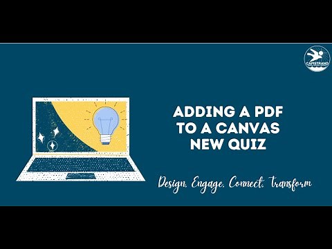 How to add a PDF to a Canvas New Quiz
