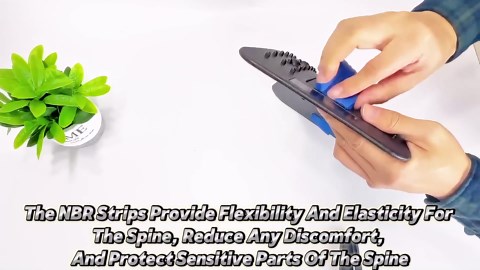 Amazon.com: FAJAERNY Back Stretcher, 3 Level Adjustable Lumbar Back Cracker Board, Relief for Lumbar Area Pain, Scoliosis Aid, Spine, Herniated Disc, Extra NBR Pad & Silicone Pad (Blue) : Health & Household