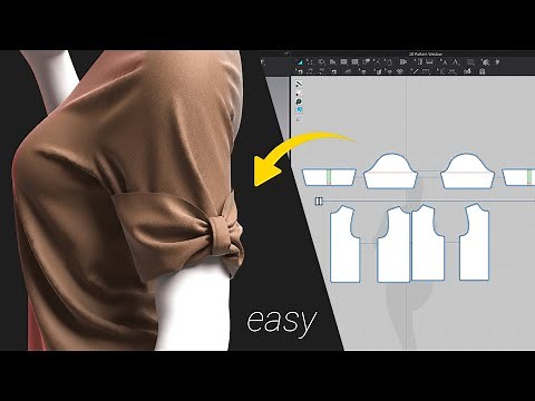 Beginner-Friendly Sleeve Tutorial in CLO3D (Marvelous Designer)