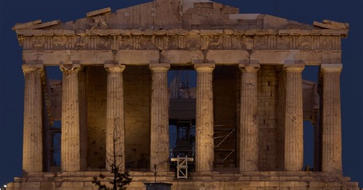 The Parthenon in Athens briefly shed its scaffolding. Here's a look at its restoration