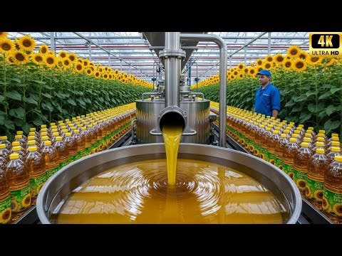 How Sunflower Oil Is Made – Inside a High Volume Oil Factory Feeding Global Demand (Full Process)