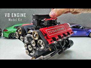 I Build the Smallest V8 Engine in the World's | Assembling and Starting the Engine Model Kit