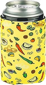 Amazon.com: Funny Guy Mugs Taco Collapsible Neoprene Can Coolie - Drink Cooler: Home & Kitchen