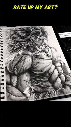 Insane Hyper Realistic Anime Muscle Drawing ✍️ | Ultra Detailed Pencil Art | Satisfying #shorts”