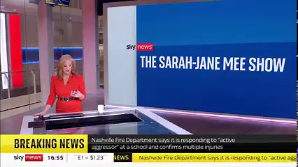 41K views · 338 reactions | BREAKING: Nashville Fire Department are responding to an 'active aggressor' at a school and have confirmed there are multiple injuries https://trib.al/Rx0iR33  Sky 501, Virgin 602, Freeview 233 and YouTube | Sky News | Facebook