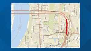 Westbank Expressway westbound to be closed through Monday morning