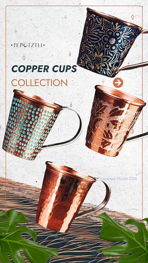 45 reactions | Style and elegance in every sip… our copper mug collection is here! #Tepotztli #Handmade #DesignWithSoul #Barware #CopperCraft | Tepotztli | Facebook