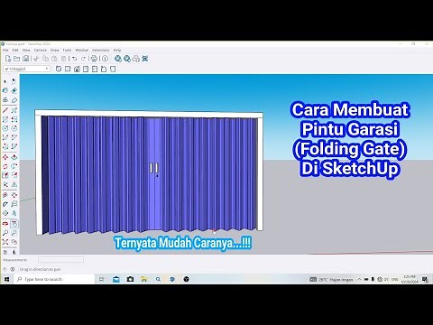 Cara Membuat Pintu Lipat/Folding Gate di SketchUp || Tutorial Lengkap