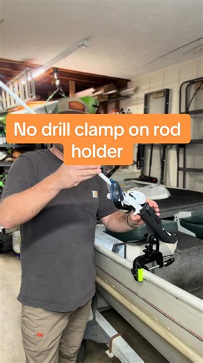 These clamp on rod holders have a metal clamp it it absolutely solid! Yall click that link and check them out! #rodholder #fishing #bass #crappie #catfish