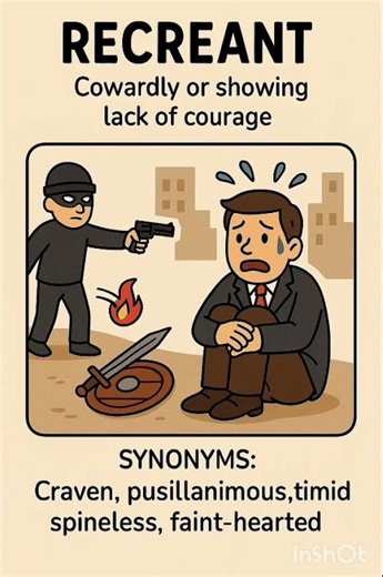 What does 'recreant' mean? | English Vocabulary