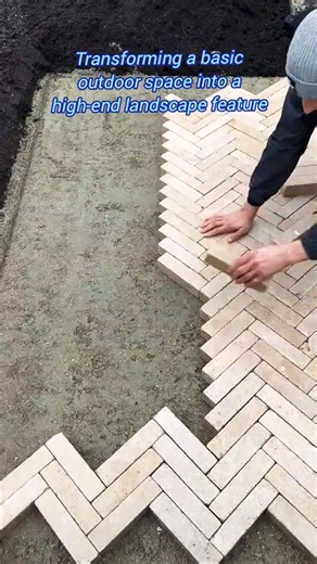 Flawless Herringbone Paver Installation: Watch the Patio Transformation!