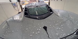 The C8 Corvette engine bay sure collects a lot of water