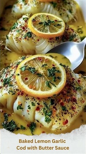 Baked Lemon Garlic Cod with Butter Sauce Ingredients 1 lbs cod fillets salt, to taste black pe