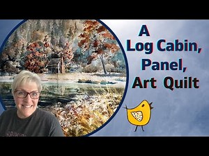 A Log Cabin, Panel, Art Quilt!