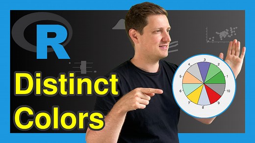 R Create Distinct Color Palette (5 Examples) | Generate Disparate Colors
