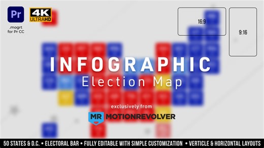 Infographic Election Map | MOGRT for Premiere Pro