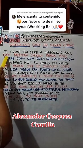 Wrecking Ball - Traducción de la letra al español | Tutorial de pronunciación