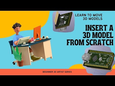 How do you insert a 3D model in KiCad 7