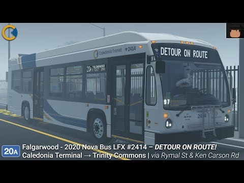 Caledonia | 2020 Nova Bus LFX [2414] - 20A Falgarwood | Cal. Term. → Trinity Comns | via Rymal St