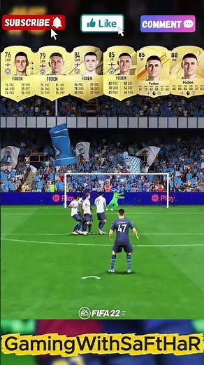 Foden Free Kicks Evolution From FIFA 20 To EA FC 25 #freekickgoals #philfoden #fc25