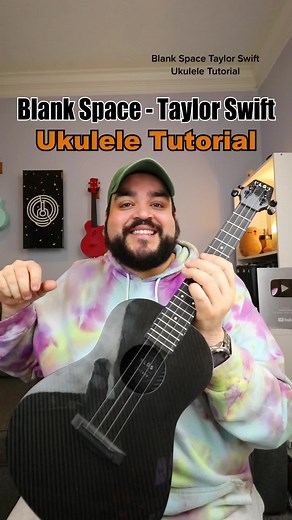 How to play Blank Space by #taylorswift Ukulele Tutorial 🎸 #ukuleletutorial #ukulele #ukuleletiktok #youcanukewithus