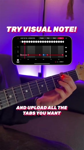 Learn Satisfaction the easy way on guitar with Visual Note